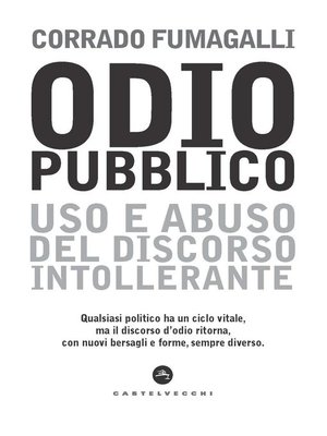 cover image of Odio pubblico